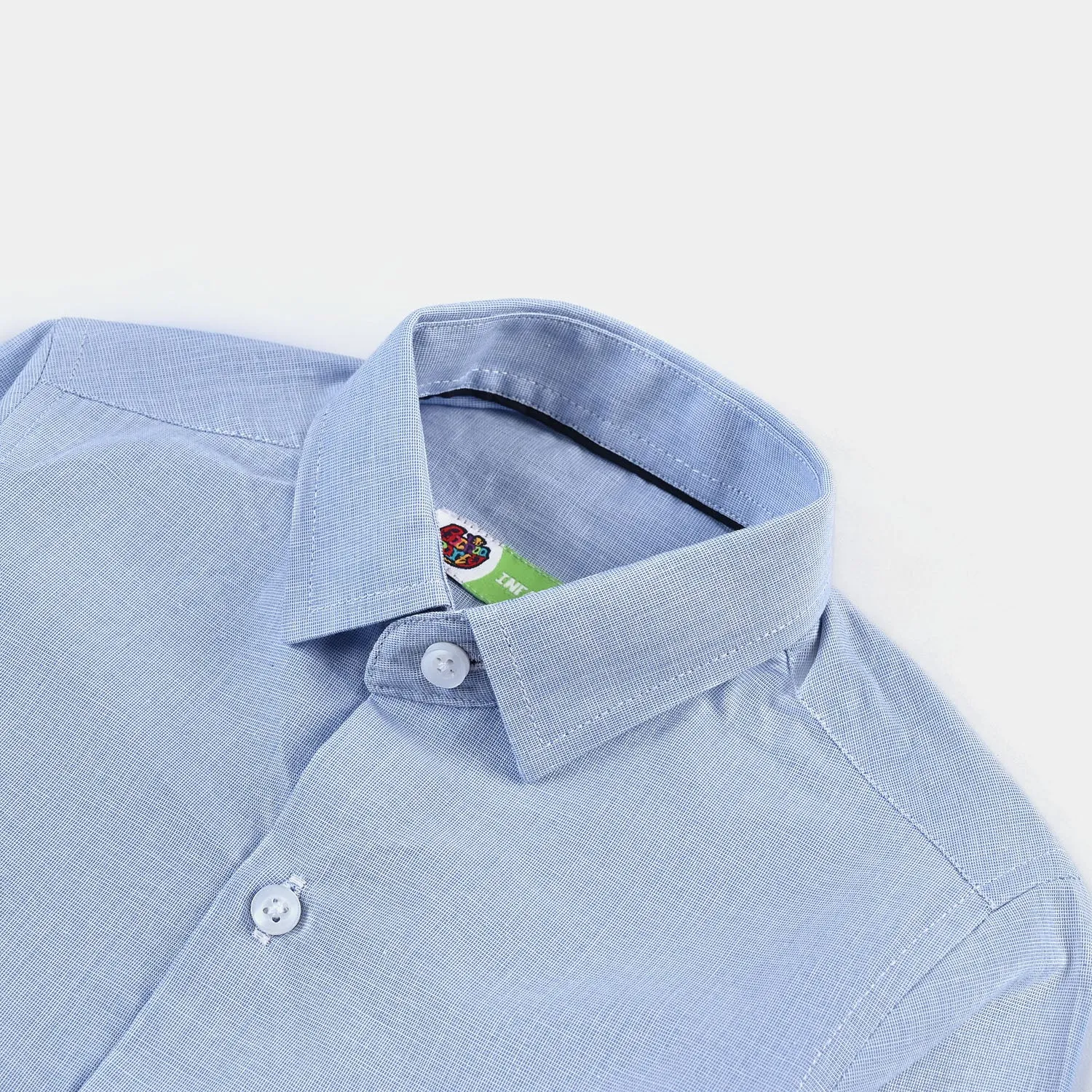 Infant Boys Oxford Formal Shirt-Blue