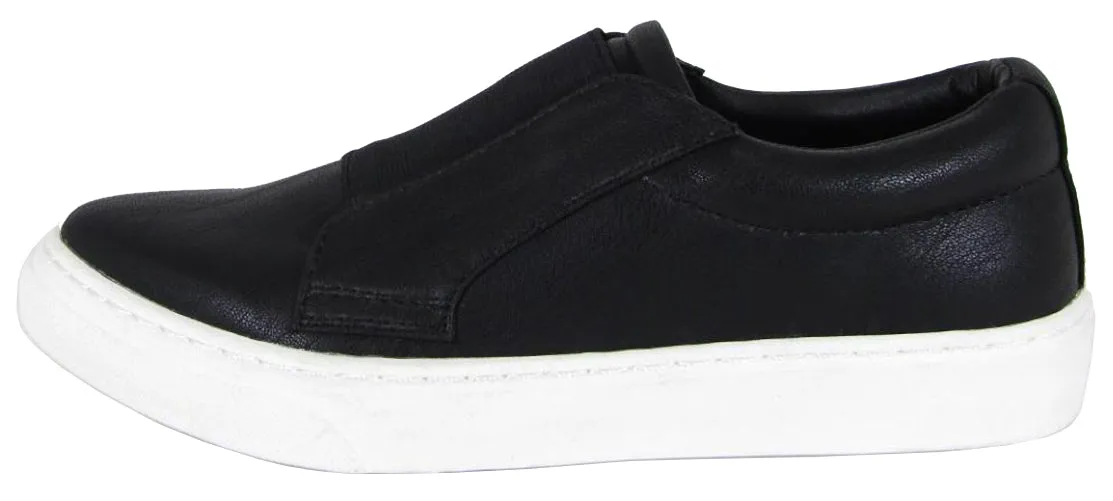Soda Women's Closed Round Toe Stretch Slip-On Flatform Fashion Sneaker